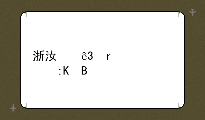 浙江二本大学排名