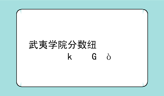 武夷学院分数线大概多少？