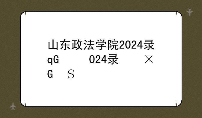 山东政法学院2024录取分数线，山东政法学院法学录取分数线